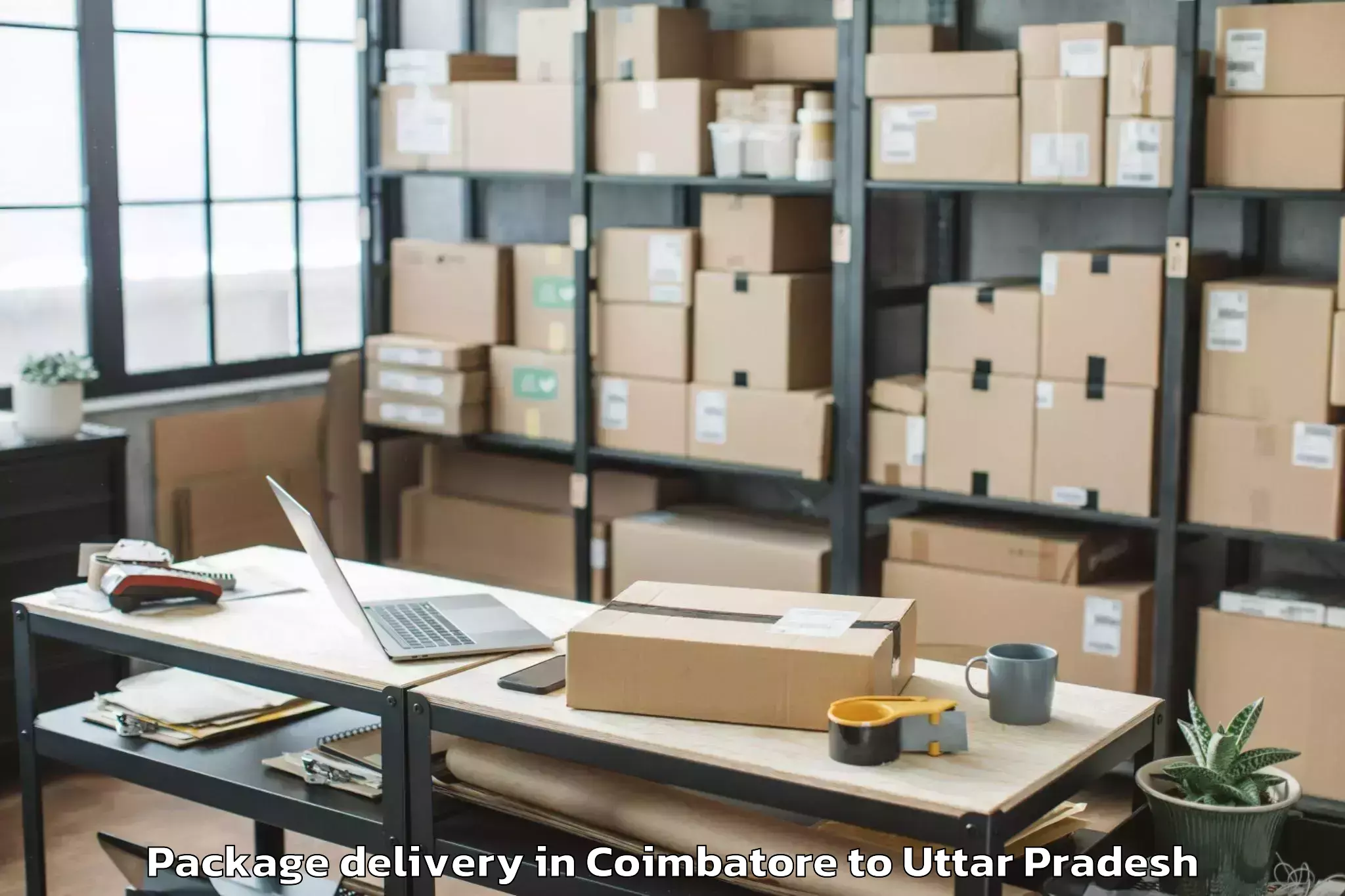 Efficient Coimbatore to Machhlishahr Package Delivery